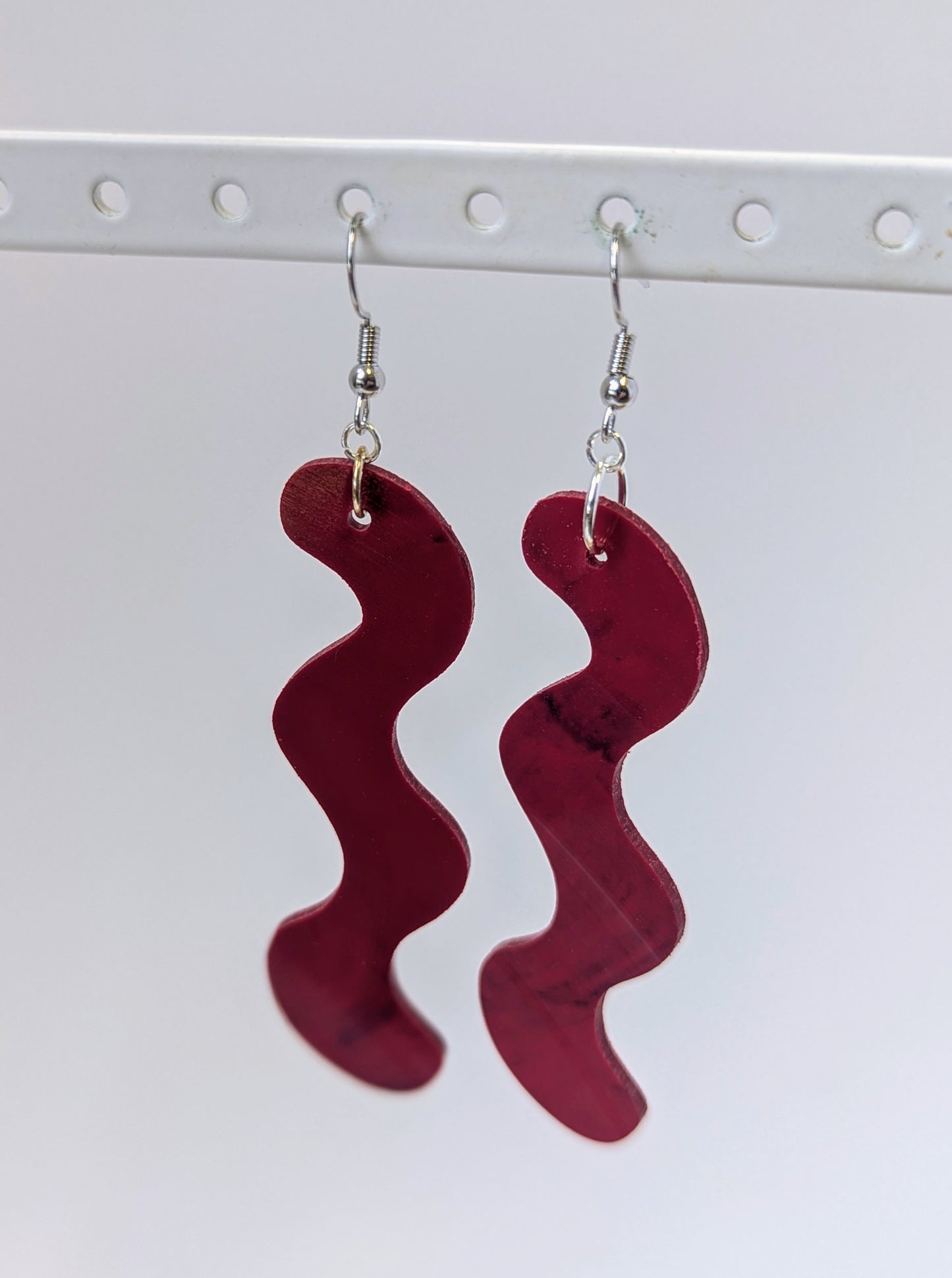 Recycled Vinyl Earrings for Music Lovers- Single Color