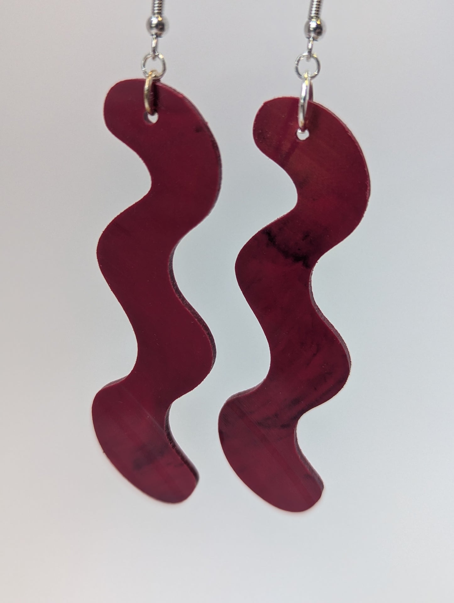 Recycled Vinyl Earrings for Music Lovers- Single Color