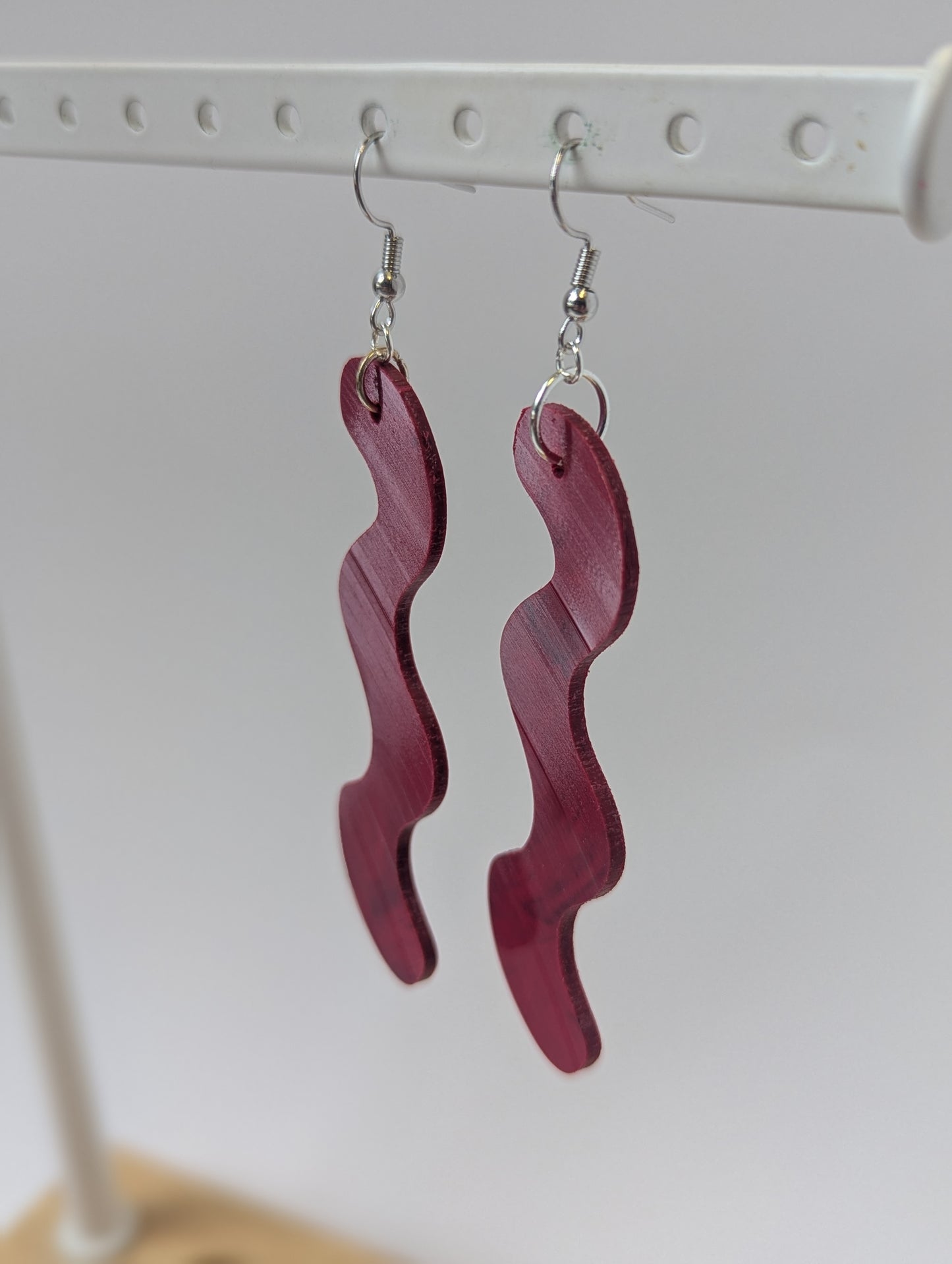 Recycled Vinyl Earrings for Music Lovers- Single Color