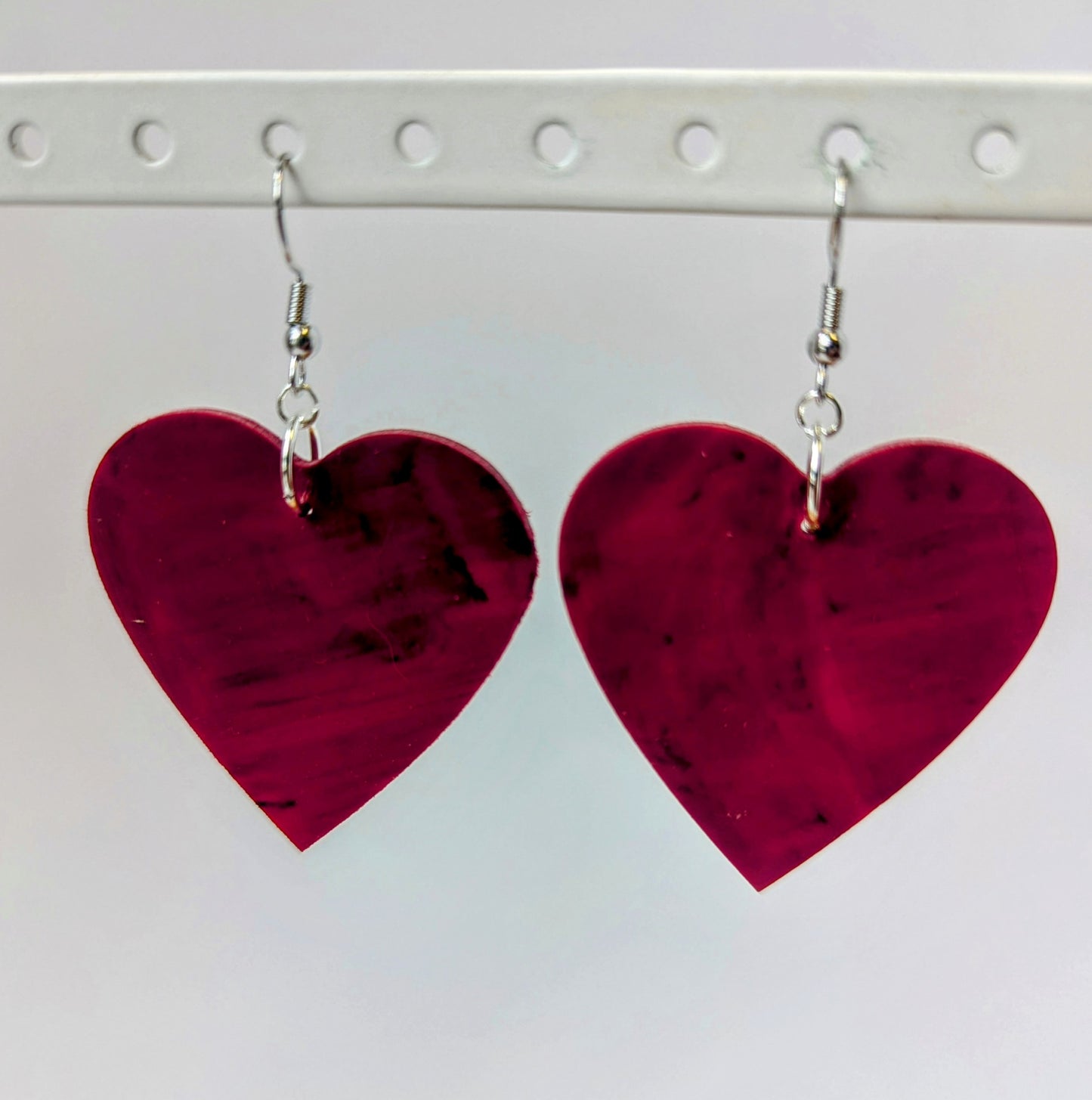 Recycled Vinyl Earrings for Music Lovers- Single Color