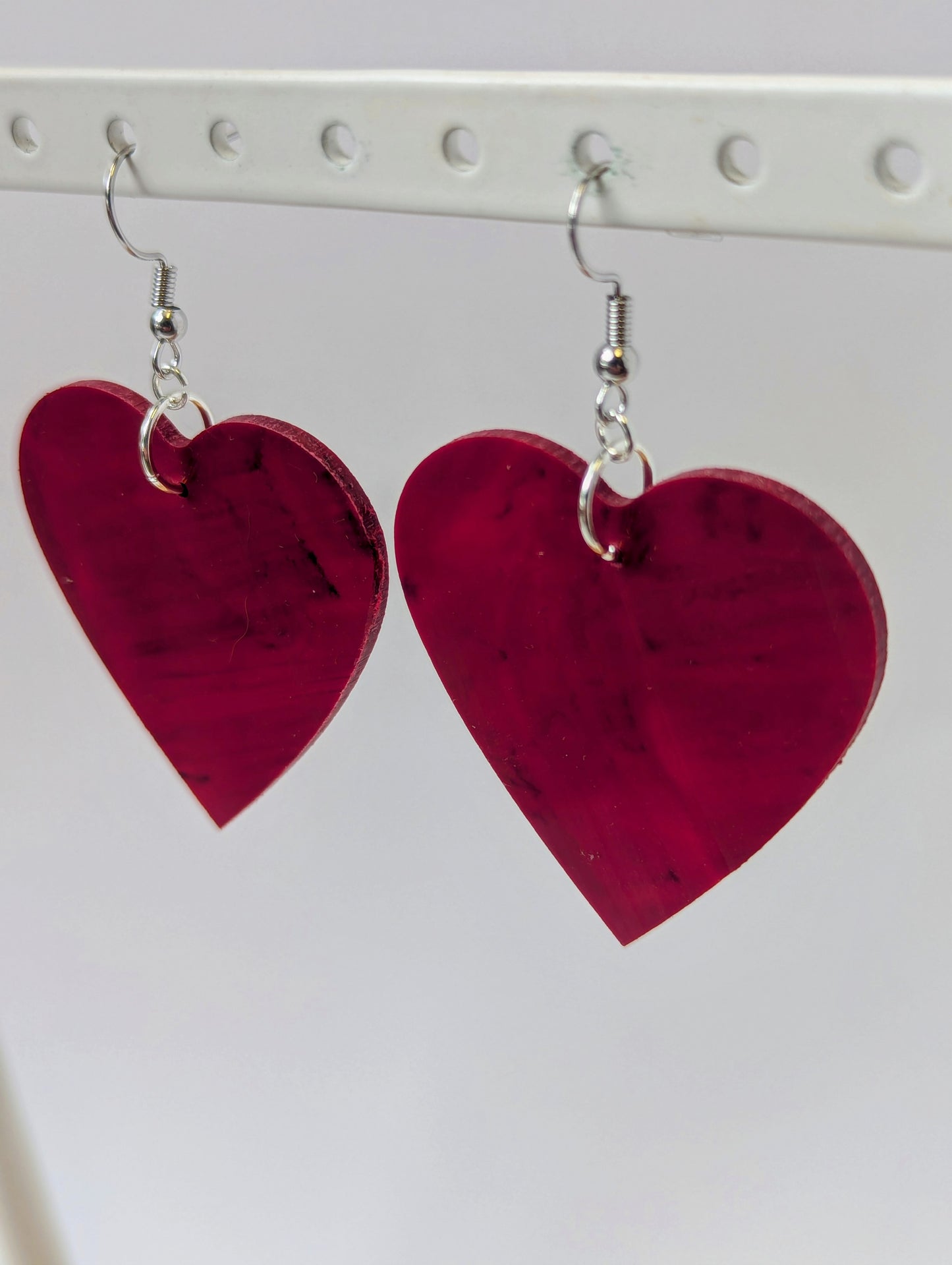 Recycled Vinyl Earrings for Music Lovers- Single Color
