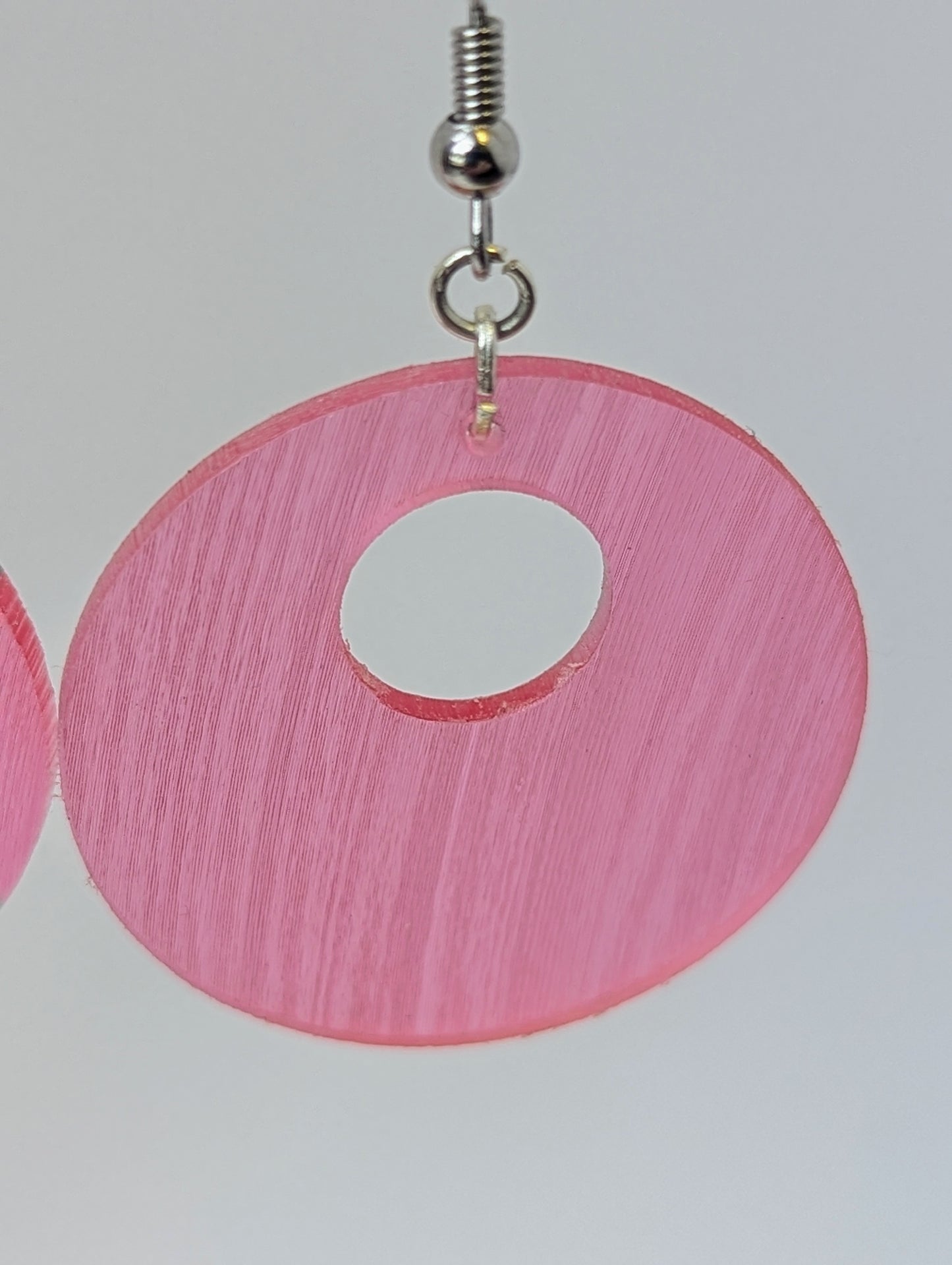 Recycled Vinyl Earrings for Music Lovers- Single Color