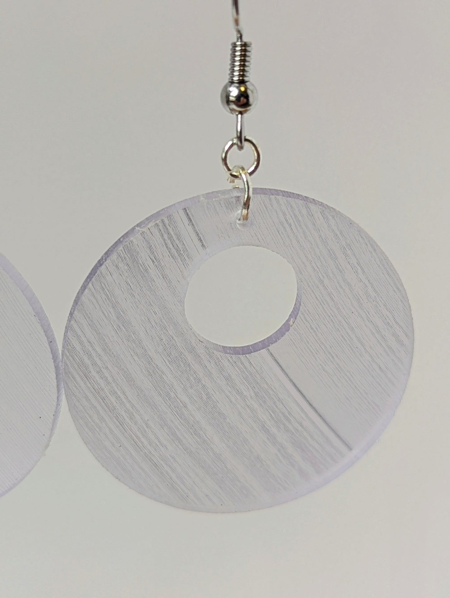 Recycled Vinyl Earrings for Music Lovers- Single Color