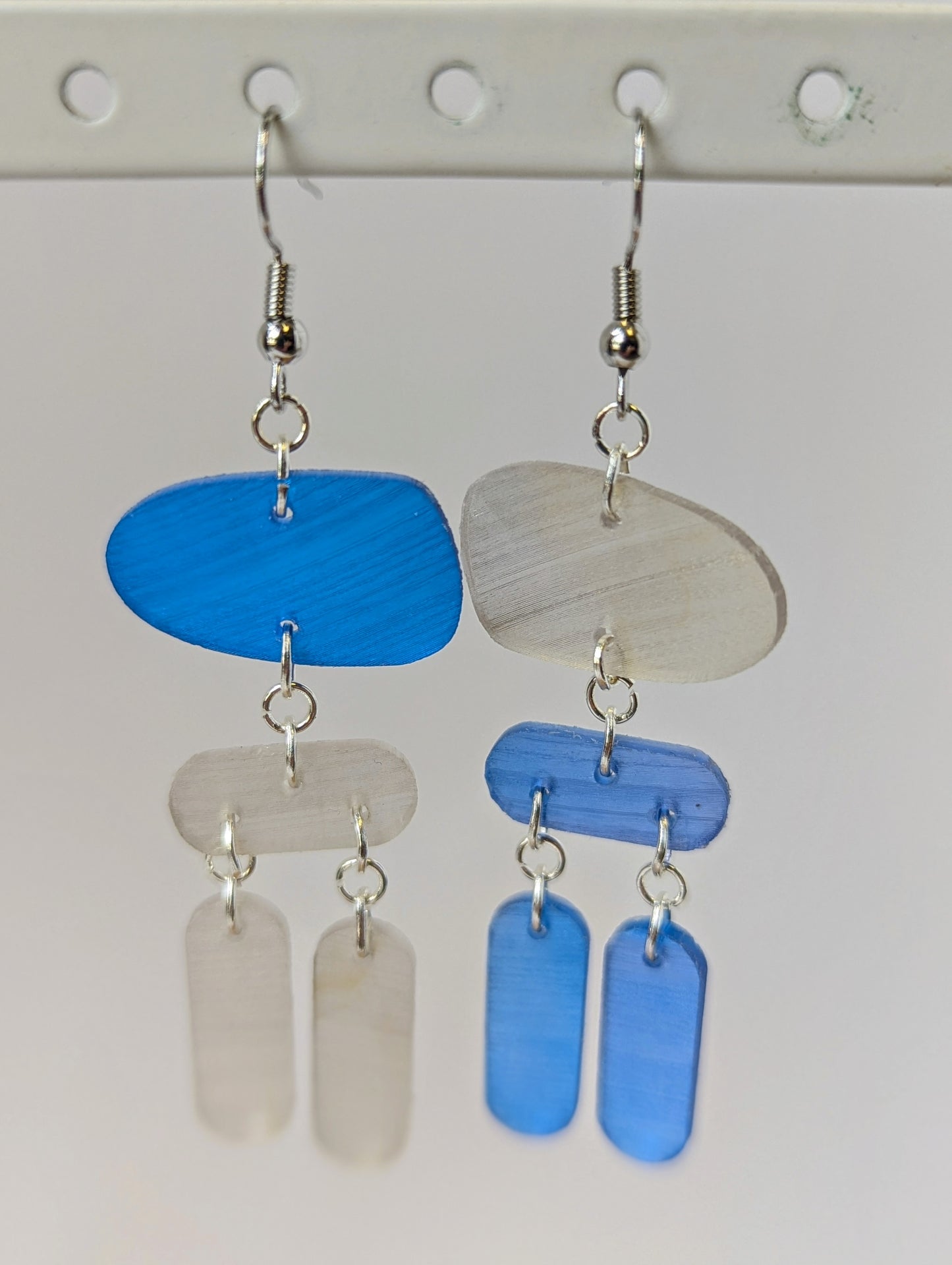 Recycled Vinyl Earrings for Music Lovers- Multi-Color
