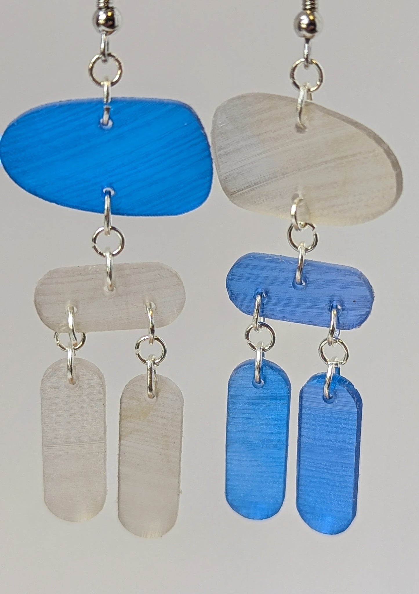 Recycled Vinyl Earrings for Music Lovers- Multi-Color