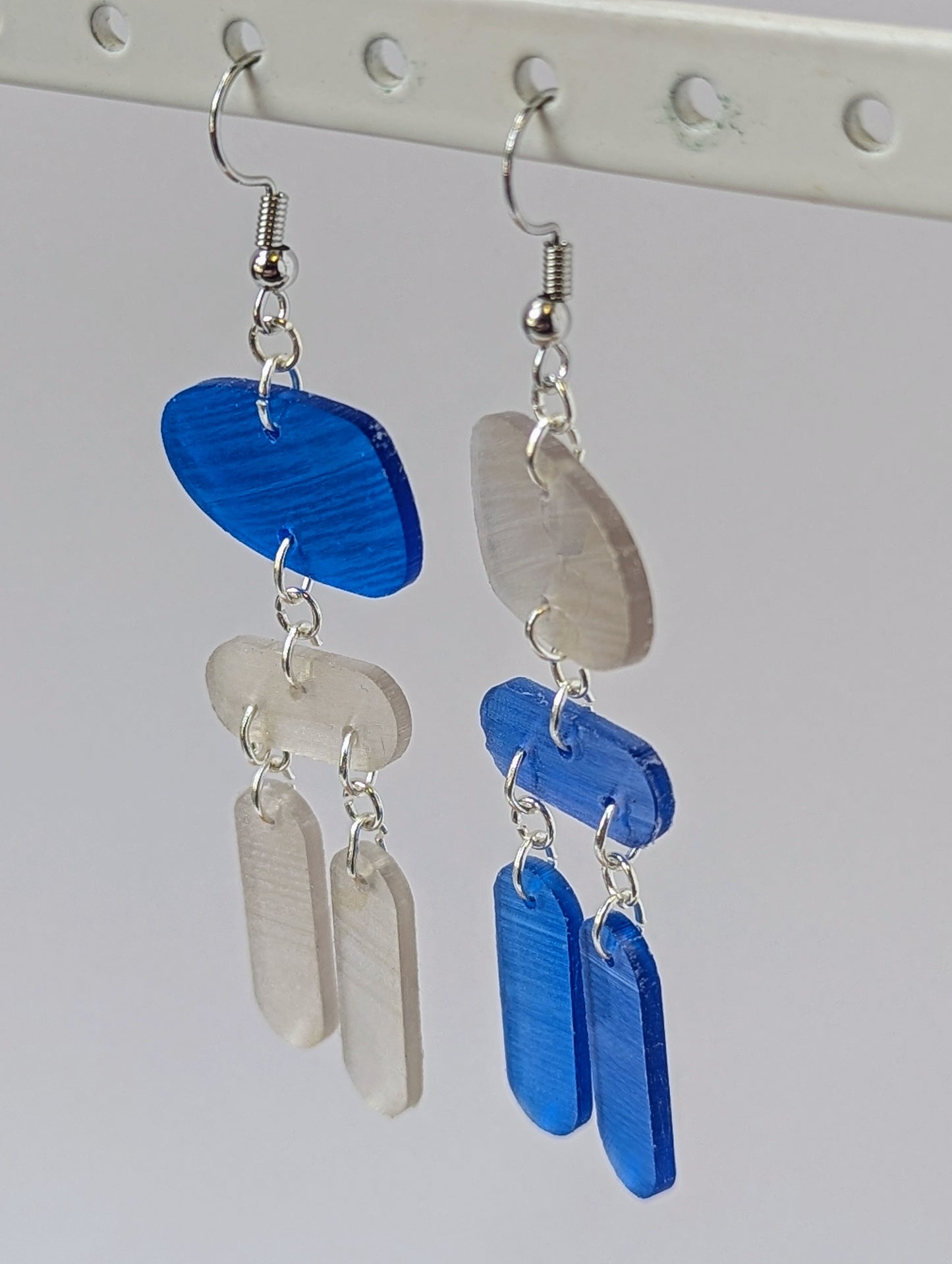 Recycled Vinyl Earrings for Music Lovers- Multi-Color