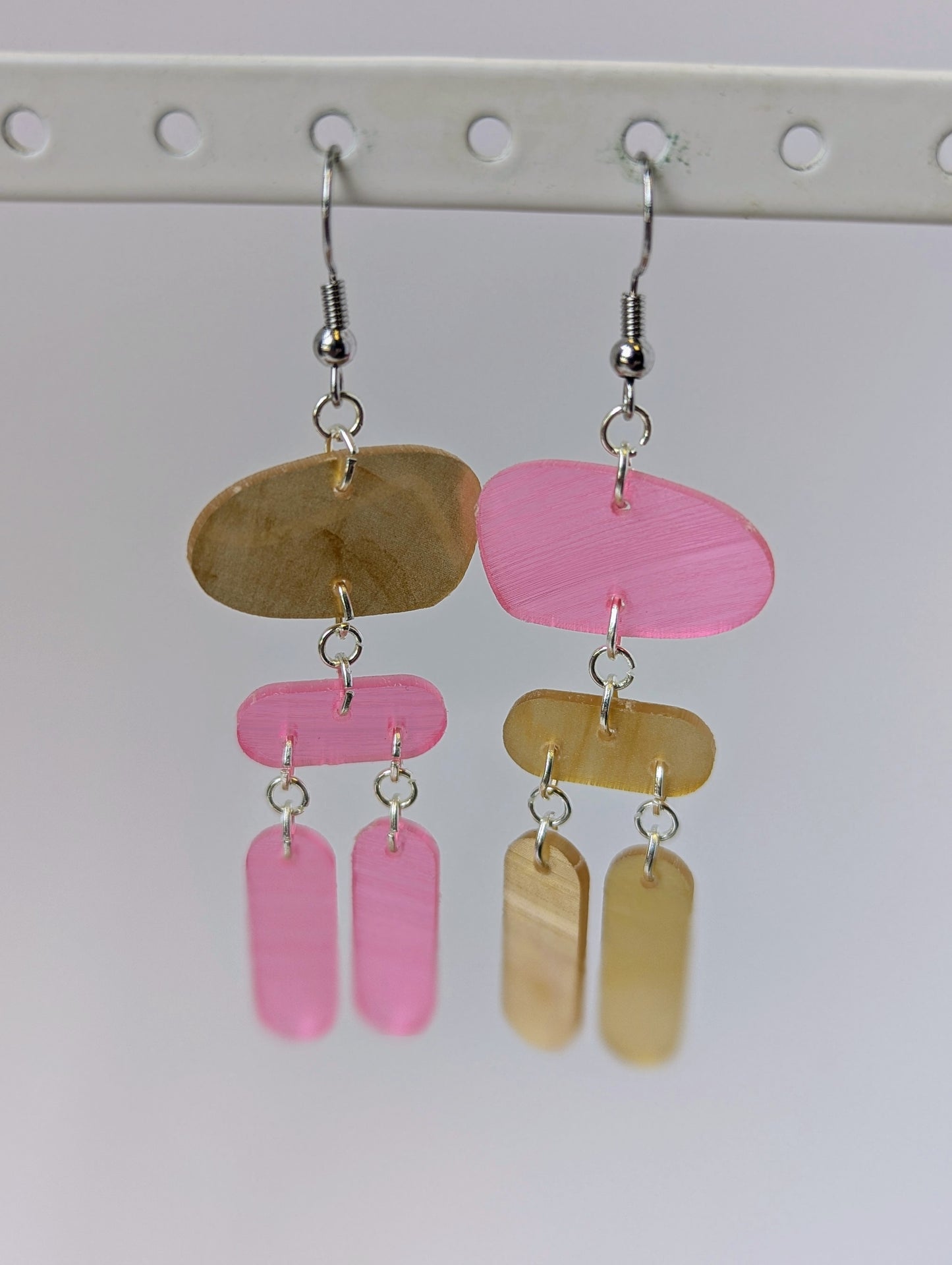 Recycled Vinyl Earrings for Music Lovers- Multi-Color