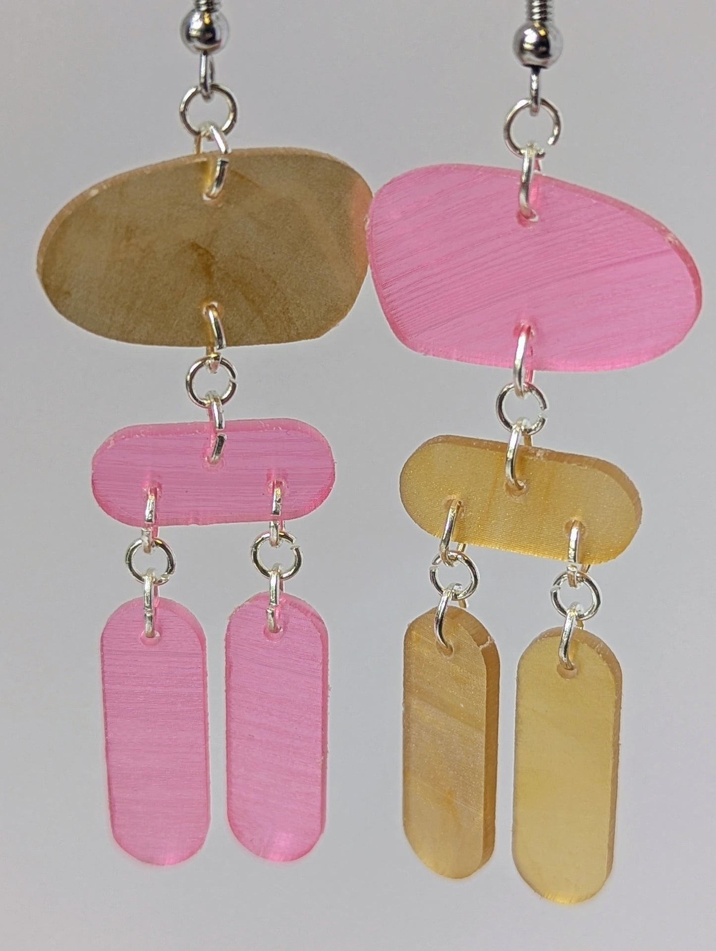 Recycled Vinyl Earrings for Music Lovers- Multi-Color