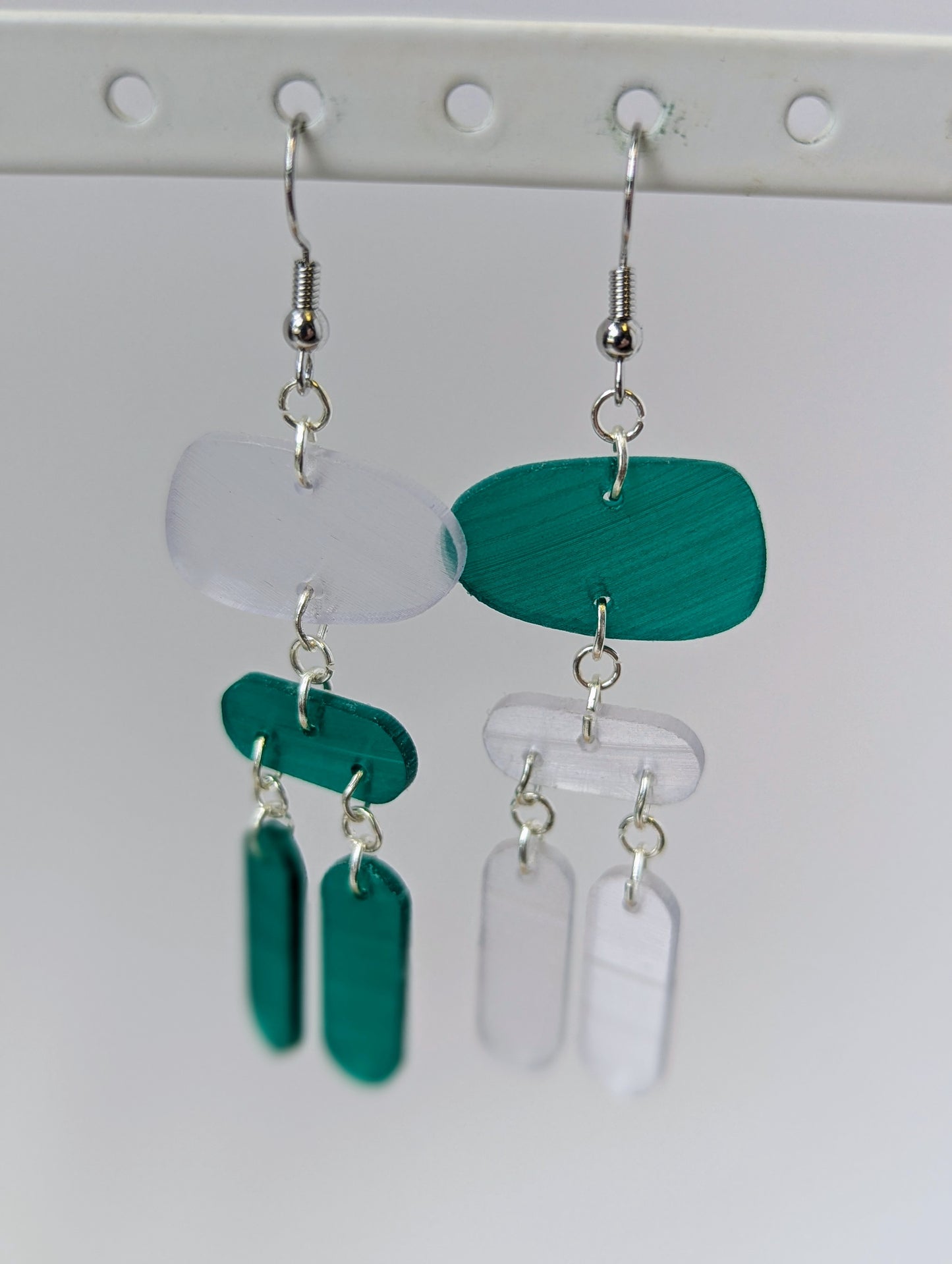 Recycled Vinyl Earrings for Music Lovers- Multi-Color