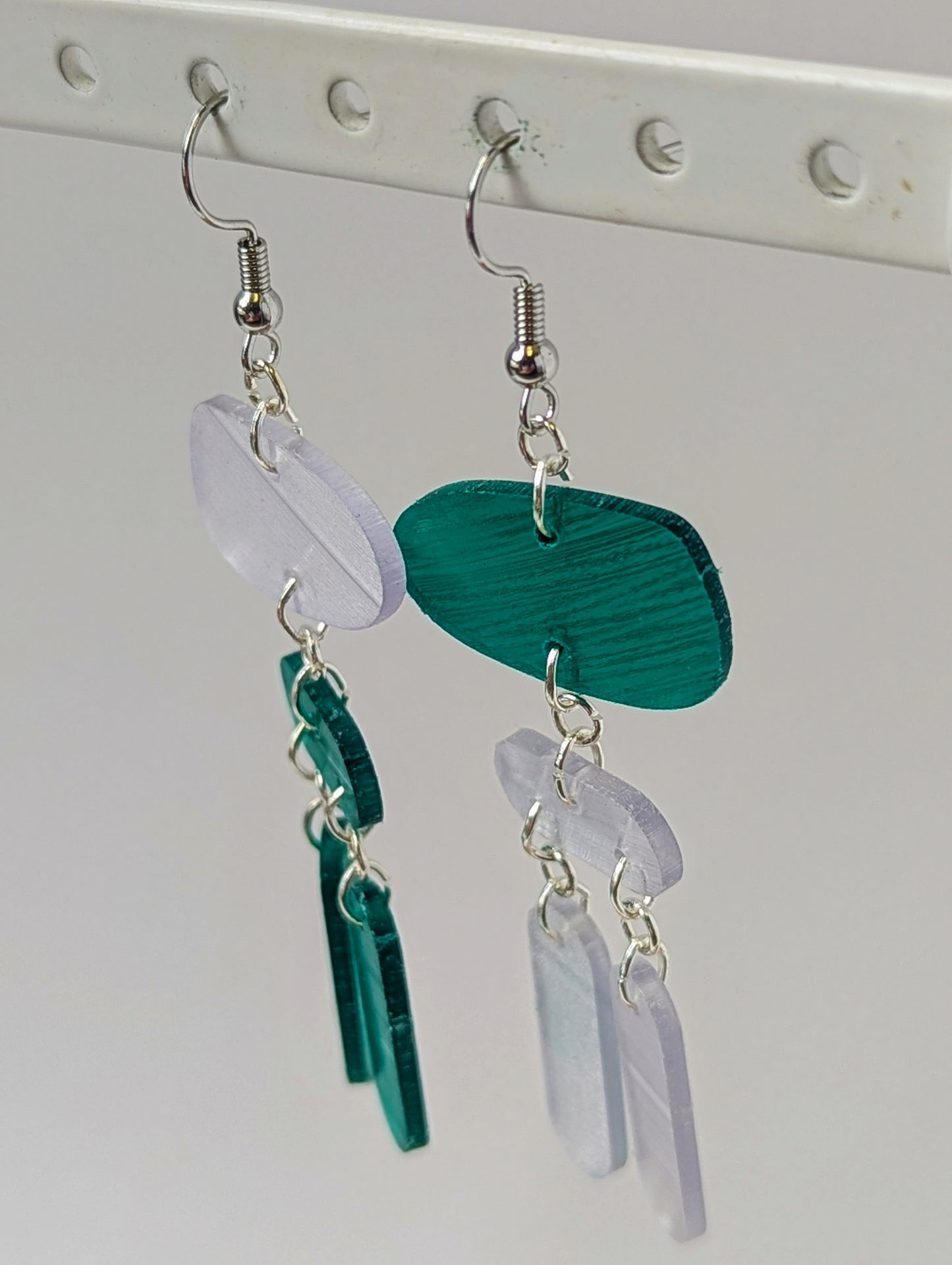 Recycled Vinyl Earrings for Music Lovers- Multi-Color