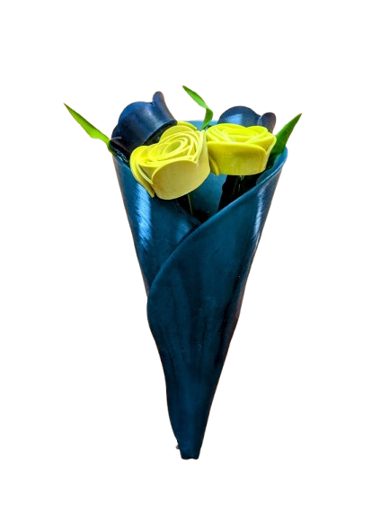Recycled Vinyl Flower Bouquet- Deluxe Upcycled Flowers