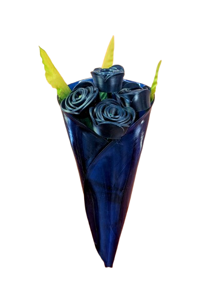 Recycled Vinyl Flower Bouquet- Deluxe Upcycled Flowers