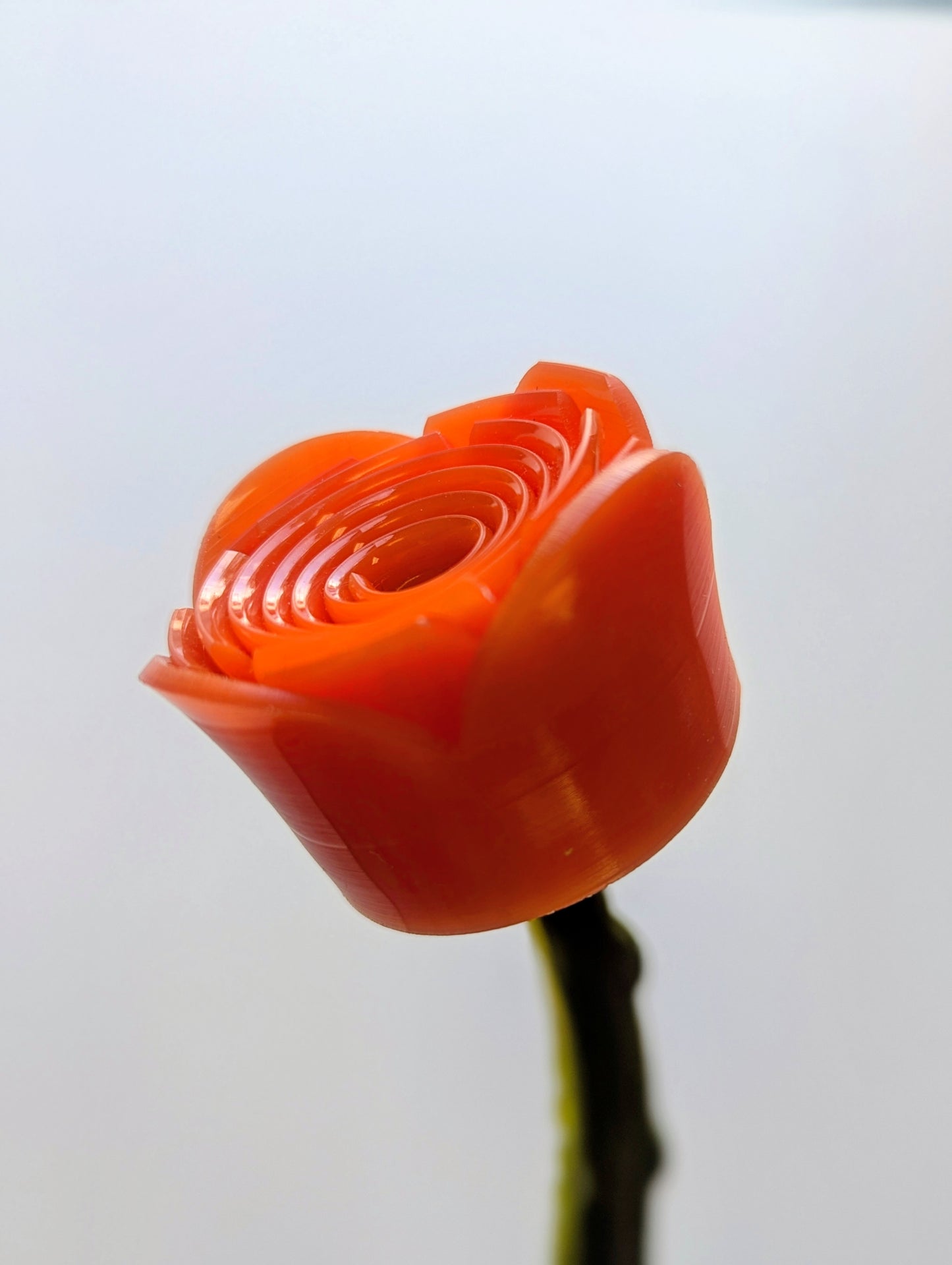 Deluxe Handmade Flower- Spooky Orange
