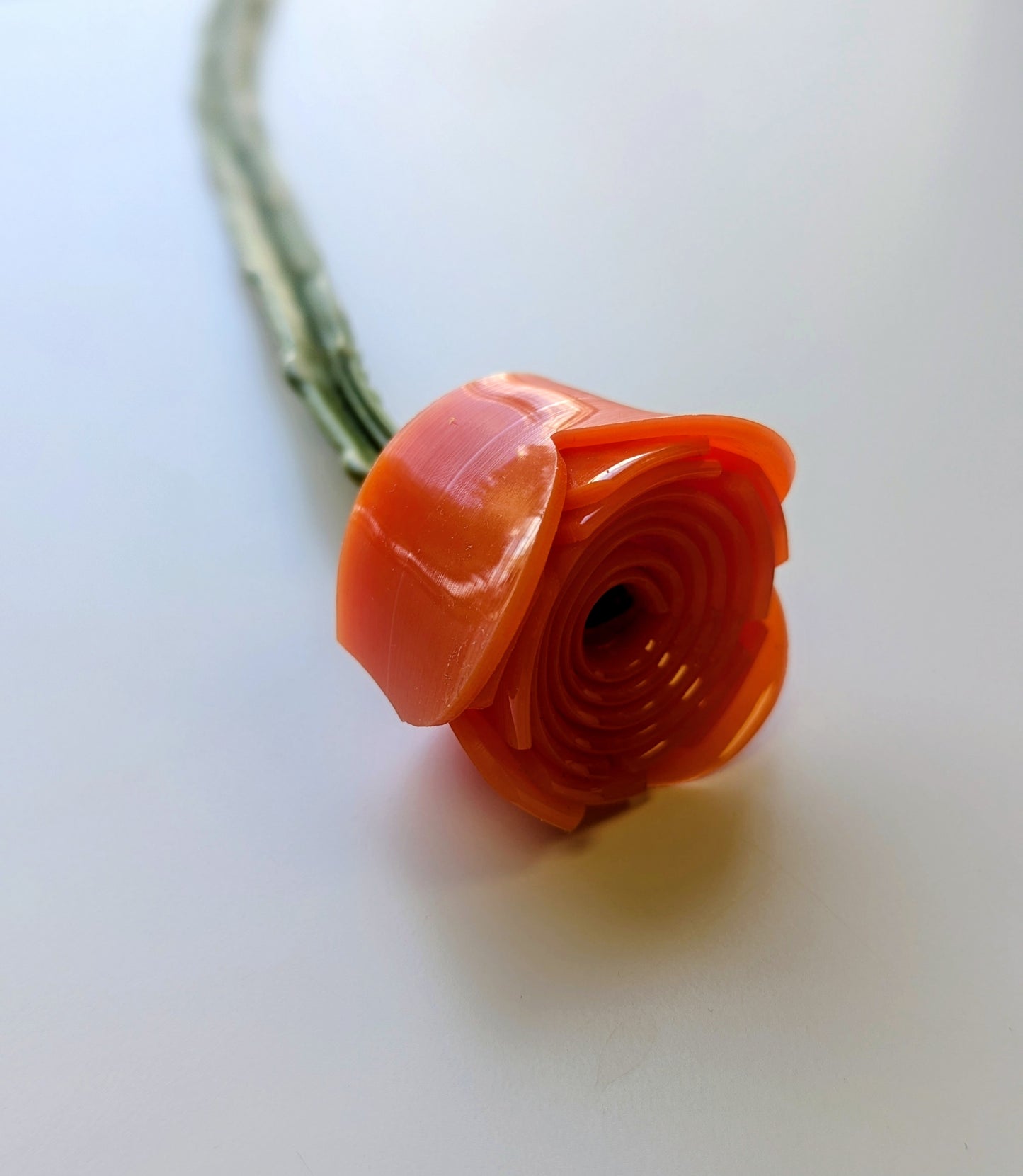 Deluxe Handmade Flower- Spooky Orange