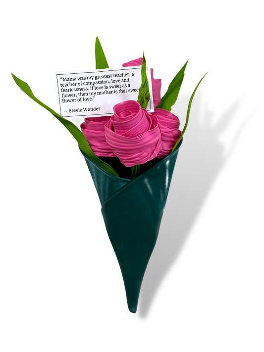LIMITED EDITION Recycled Vinyl Flower Bouquet - Mother's Day